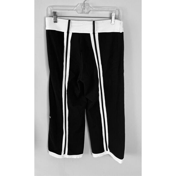 Lululemon Women's Tracker Pant Black White Size 8 Stretch Athletic Fit Athleisur - Picture 6 of 6